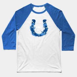 A Bblue Horseshoe Baseball T-Shirt